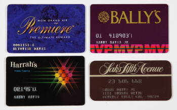 SAMMY DAVIS JR. COLLECTION OF CLUB ANDCREDIT CARDS