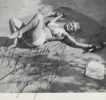 MARILYN MONROE INSCRIBED PICTURE
