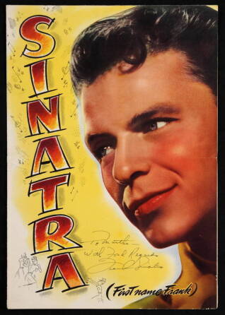 FRANK SINATRA SIGNED PROMOTIONAL POSTER