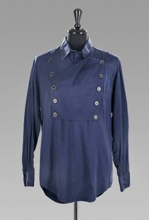 JOHN WAYNE BLUE BIB FILM WORN SHIRT