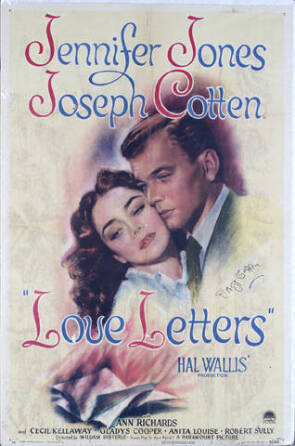 LOVE LETTERS SIGNED BY JOSEPH COTTON