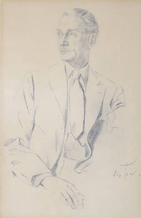 CECIL BEATON SKETCH OF CLIFTON WEBB