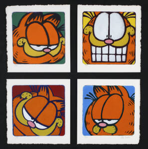 A SERIES OF FOUR GARFIELD LITHOGRAPHS