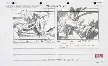 A GROUP OF MORGAN CREEK ANIMATION STORYBOARDS FROM