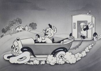 A TERRYTOONS TITLE CARD FROM "BILLY GOAT WHISKERS"