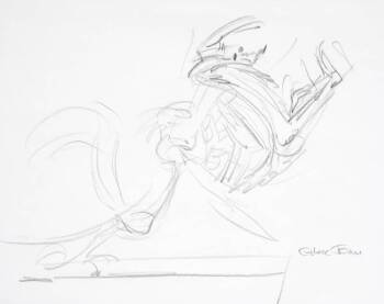 A CHUCK JONES DRAWING OF WILE E. COYOTE