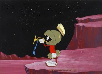 A WARNER BROTHERS CELLULOID OF MARVIN THE MARTIAN