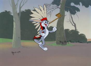 A WARNER BROTHERS CELLULOID OF BUGS BUNNY FROM "TH