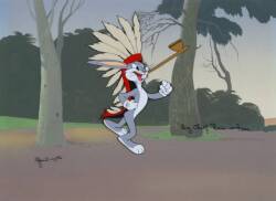 A WARNER BROTHERS CELLULOID OF BUGS BUNNY FROM "TH