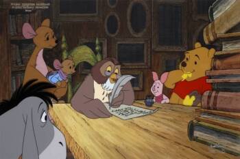 A WALT DISNEY CELLULOID FROM WINNIE THE POOH