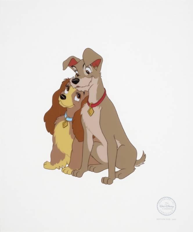A WALT DISNEY SERICEL FROM "LADY AND THE TRAMP"