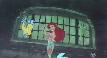 A WALT DISNEY CELLULOID FROM "THE LITTLE MERMAID"