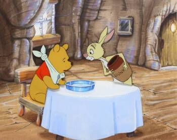 A WALT DISNEY CELLULOID FROM "WINNIE THE POOH AND