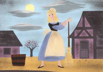 A WALT DISNEY ORIGINAL CONCEPT PAINTING BY MARY BL