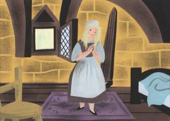 A WALT DISNEY ORIGINAL CONCEPT PAINTING BY MARY BL