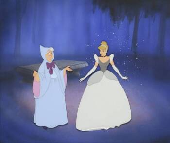 A WALT DISNEY CELLULOID FROM "CINDERELLA"