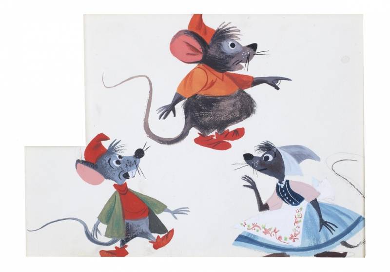 A WALT DISNEY ORIGINAL CONCEPT PAINTING BY MARY BL