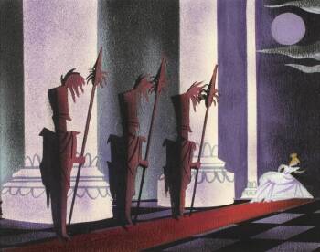 A WALT DISNEY ORIGINAL CONCEPT PAINTING BY MARY BL