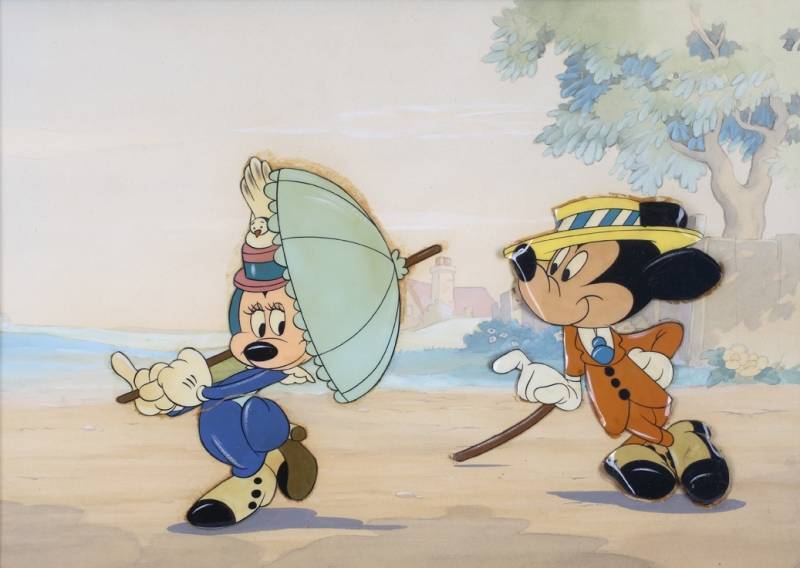 WALT DISNEY: MICKEY MOUSE "NIFTY FIFTIES" ANIMATION CELLULOID