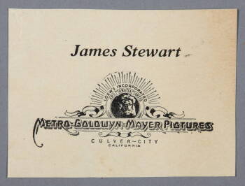 JAMES STEWART BUSINESS CARD
