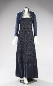 SHARON'S HARDY AMIES MIDNIGHT BLUE GOWN