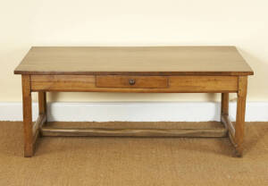A FRUITWOOD COFFEE TABLE