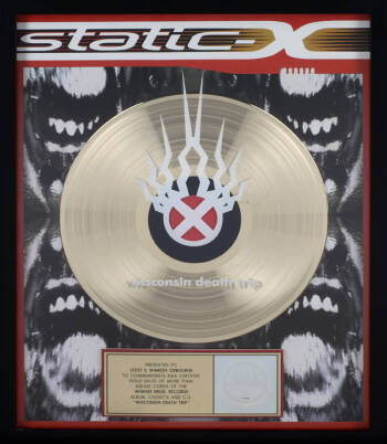 STATIC-X GOLD RECORD AWARD