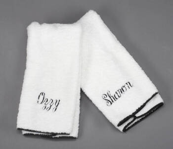 HIS AND HERS HAND TOWELS