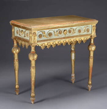 GILDED NEOCLASSICAL CONSOLE TABLE