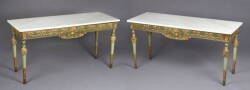 PAIR OF NEOCLASSICAL STYLE CONSOLE TABLES