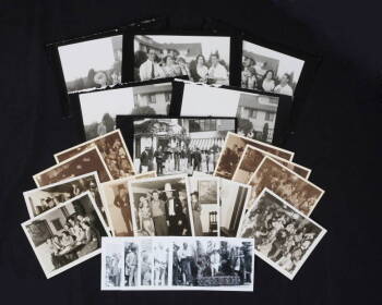 MARY PICKFORD & DOUGLAS FAIRBANKS PARTY PHOTOGRAPH