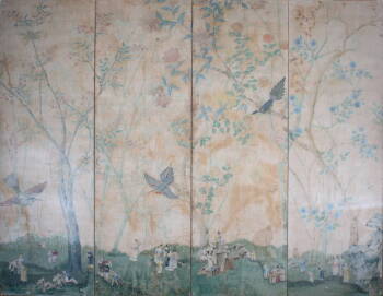 CHINESE FOUR PANEL SCREEN