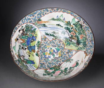 CHINESE SCENIC PORCELAIN BOWL