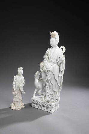 BLANC DE CHINE FIGURINE OF QUAN YIN