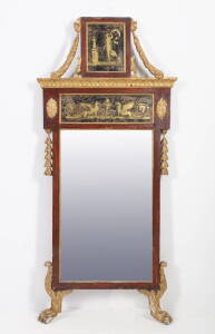 NEOCLASSICAL STYLE EGLOMISE MIRROR