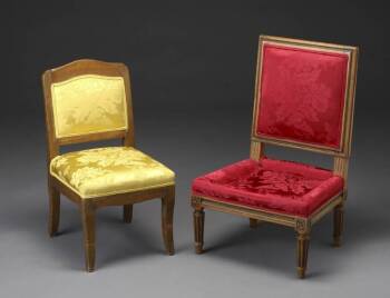 TWO 20TH CENTURY SLIPPER CHAIRS