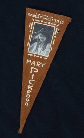 MARY PICKFORD WOOL PENNANT