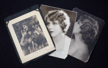 MARY PICKFORD SIGNED PHOTOGRAPHS