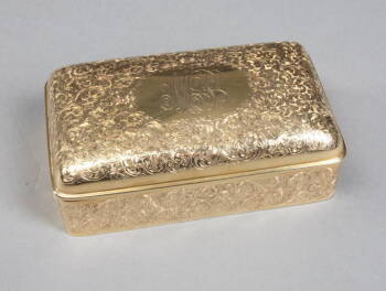 14 KARAT GOLD JEWELRY BOX