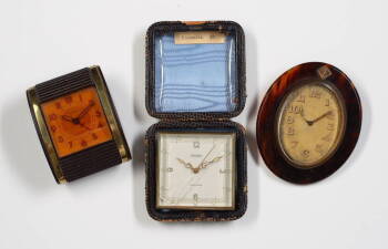 COLLECTION OF TRAVEL CLOCKS