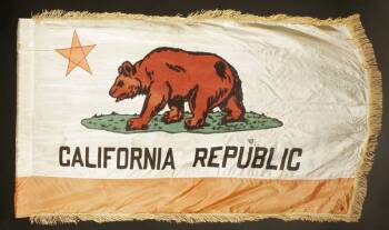 MARY PICKFORD OWNED CALIFORNA FLAG