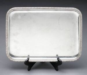 MARY PICKFORD OWNED INSCRIBED SILVER TRAY