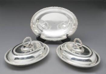 MARY PICKFORD OWNED SILVER DISHES