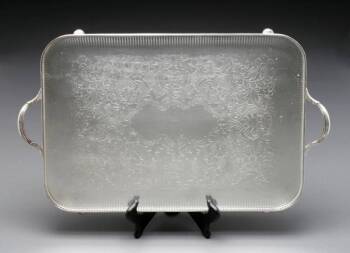 MARY PICKFORD OWNED SILVER TRAY