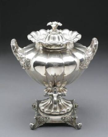 MARY PICKFORD OWNED SILVER TEA URN