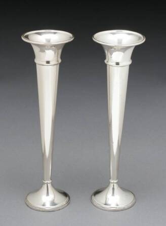 MARY PICKFORD OWNED SILVER VASES