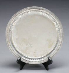 MARY PICKFORD OWNED SILVERPLATED ROUND TRAY