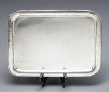 MARY PICKFORD OWNED SILVERPLATED RECTANGULAR TRAY