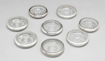 MARY PICKFORD OWNED GROUP OF EIGHT SILVERPLATED DISHES