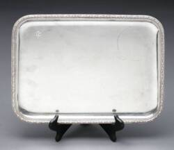 MARY PICKFORD OWNED INSCRIBED SILVER TRAY - 4